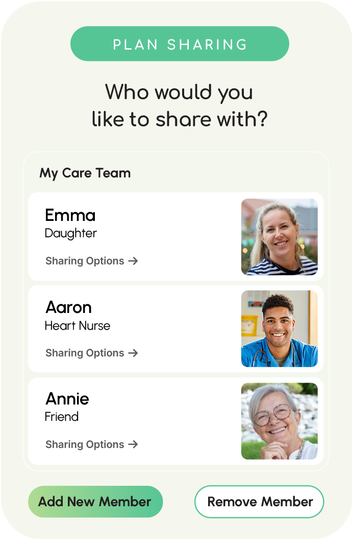 connected support screen